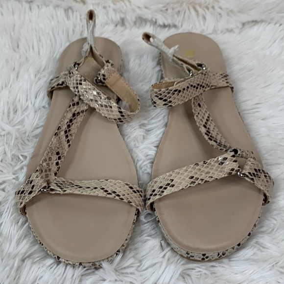 Restricted Snakeskin Sandals- NWT - Picture 2 of 12